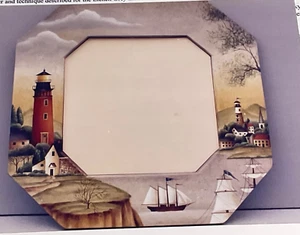 BETTY CAITHNESS “Lighthouse Cliff” HERITAGE PAINTING TOLE FOLK ART PATTERN 1996 - Picture 1 of 7