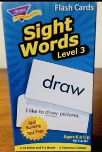 Sight Words Level 3 Flash Cards PUZZLE LEARNING GAMES Trend Leveled Vintage Game - Picture 1 of 10