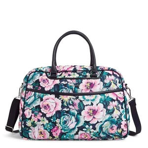 Vera Bradley Lay Flat Weekender Carry On Luggage Travel Bag Garden Grove NWT - Picture 1 of 3