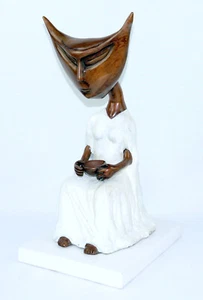 LEONORA CARRINGTON "La Inventora de Atole" Great Bronze Sculpture Signed & Dated - Picture 1 of 13