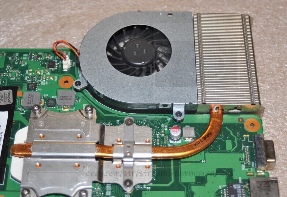 TOSHIBA Satellite A505D-S6968 (AMD) Laptop CPU Cooling FAN with Heatsink Module - Image 1 of 4