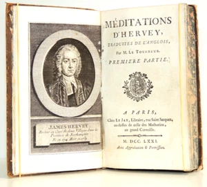 1771. Philosophie. Méditations d'Hervey  traduites de l'Anglois - Imagen 1 de 7
