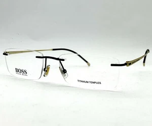 Marco óptico Hugo Boss 1266/B 003 55-18-150 en negro y dorado - Imagen 1 de 1
