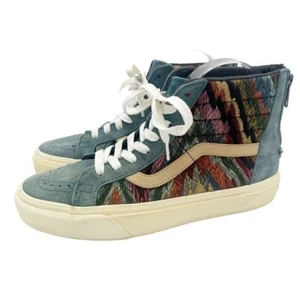 Vans SK8 Hi Zip California Italian Weave Pig Suede Multicolor Sneaker Size 7 - Picture 1 of 10