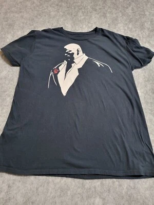 Marvel Kingpin редкая w роза Мужская графическая футболка XL черный человек-паук суперзлодей - Изображение 1 из 4