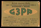 1 x QSL Card Radio UK G3PR Corbyn Road Bordesley Green Birmingham 1947 ≠ V664
