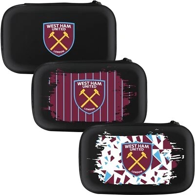WEST HAM UNITED Estuche para dardos de fútbol americano West Ham sostiene dardos ensamblados billetera con licencia oficial
