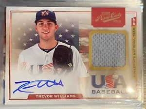 2012 Playoff Prime Cuts USA Baseball Collegiate Team Auto Jersey #22 T WILLIAMS - Picture 1 of 2