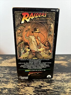 1981 First Printing, Indiana Jones "Raiders of the Lost Ark" VHS Vintage HTF! - Image 1 of 3