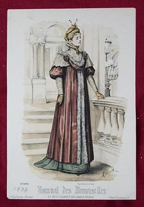 1890c:JOURNAL DES DAMOISELLES.Dames et Modes.MODA,COSTUMI.Rara.Inc/Acquerellata. - Bild 1 von 1