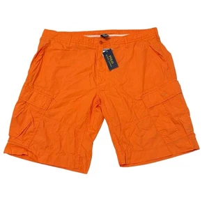 Polo Ralph Lauren Lightweight Cargo Shorts Mens Size 40 Orange Cotton New - Picture 1 of 8