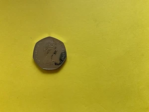 1973 UK Proof 50P EEC 9 hands Coin Excellent Condition - Picture 1 of 3
