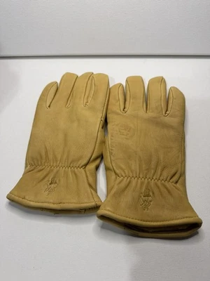 Thinsulate - Men's Real Deerskin Leather Gloves, Tan/Yellow - Size M - Image 1 of 4
