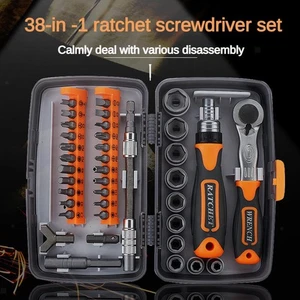 38 in 1 Ratcheting Screwdriver Set Household Screwdriver - Picture 1 of 7