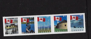 CDN, BK317 ? BK317A ?  2135 / 2139 ERROR  STRIP OF  5   ROULETTED ON ONE STAMP - Bild 1 von 2