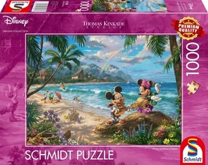 New Schmidt Jigsaw Puzzle 1000 Pieces 57528 Minnie & Mickey in Hawaii - Picture 1 of 2