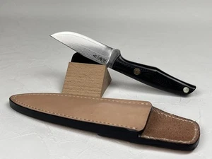Nigara VG XEOS Damasco Cuchillo Exterior con Funda de Cuero - Imagen 1 de 6