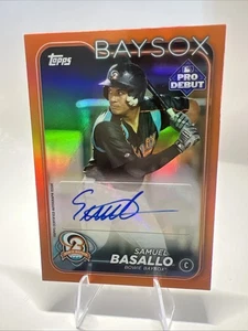 2024 Topps Pro Debutto-Samuel Basallo #PD-146 Autografi in lamina arancione /25 RC - Foto 1 di 3