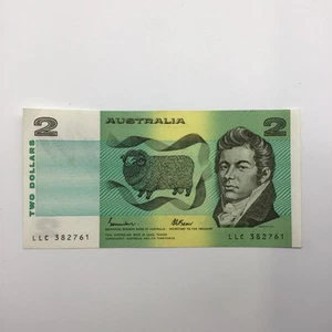Australia 1985 $2 Banknote Johnston/Fraser R89 UNC LLC 382761 - Picture 1 of 6