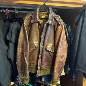 Leather flight jacket size 38 - Picture 1 of 3