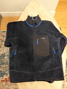 Patagonia Classic Retro-X Jacket - Deep Pile - Navy Blue MED #23056 - Picture 1 of 7