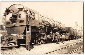 RPPC Southern Pacific Railroad "Big Engine" 4002 Train 1910s Photo Postcard - Picture 1 of 2