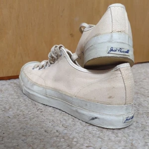 Vintage 50s 60s Jack Purcell Shoes Size 8.5 Ivory BF Goodrich Converse USA RARE - Picture 1 of 23