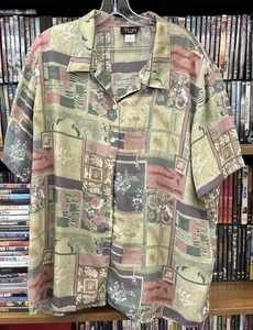 STUNT Women Thin Light Blouse Short Sleeve Multicolor Floral Boho 2x - Picture 1 of 3