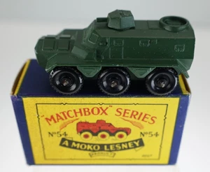 MATCHBOX Sarracen Personnel Carrier 54A Moko Lesney B2 Caja Ejes Crimpados - Imagen 1 de 16
