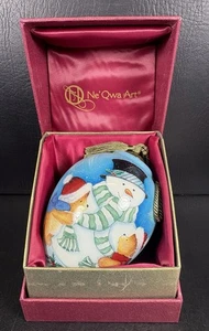 Ne’ Owa Arte Especial Amigos Cálido El Corazón Adorno de Navidad Muñeco de Nieve Osos - Imagen 1 de 10