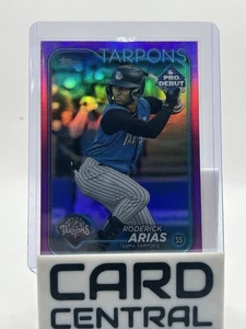 2024 Topps Pro Debut Roderick Arias PD-80 Blue Foil Parallel SP /150 Prospect RC - Foto 1 di 2