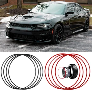 18"/19"/20" Wheel Rim Protector Hub Trim Cover Guard For Dodge Challenger Charge - Picture 1 of 31