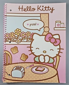 Vintage Hello Kitty Yum! Spiral Notebook 8.5" x 10" 70 Sheets - New - 2007 - Picture 1 of 3