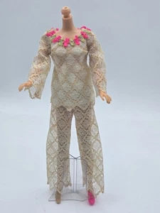 Barbie 70er Jahre The Lace Caper Ersatz beige Strickhose & Top nur Variante Tlc - Bild 1 von 24