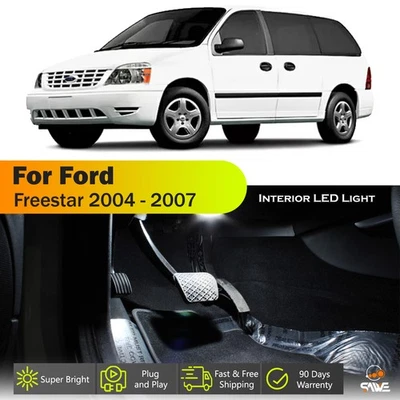 Kit de paquete de bombillas LED interiores 11 x para Ford Freestar 2004-2007 - blanco Foto 1 de 4