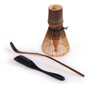 BambooMN Matcha Tea Short Whisk - Black - Multiple Set Sizes Available - Picture 1 of 17