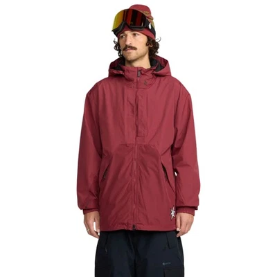 Volcom Longo Gore-Tex Men's Winter Jacket, Burnt Red, Small - Image 1 of 4