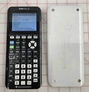 Texas Instruments TI-84 Plus CE graphischer Taschenrechner Farbe schwarz-weiß - Bild 1 von 3
