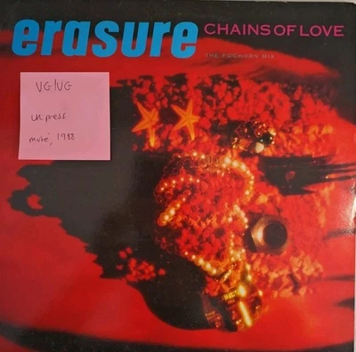 Erasure Chains Of Love Vinyl Record VG/VG 12MUTE83 1988 - Image 1 of 2