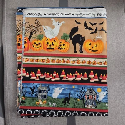 Scary Night #2205 by Laurie Godin Cotton Fabric Northcott Halloween 36.5”x43.5” - Image 1 of 3
