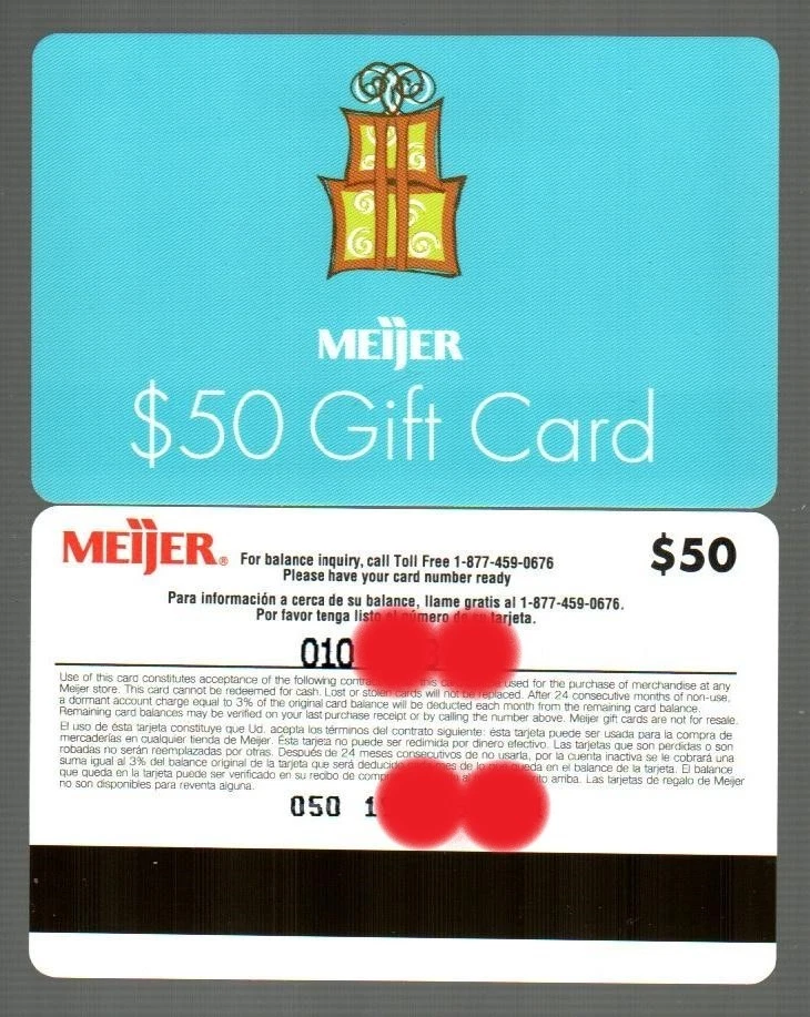 MEIJER Fancy Gift Box ( 2003 ) Gift Card ( $0 - NO VALUE ) RARE - V1 - Image 1 of 1