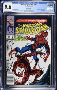 Amazing Spider-Man #361 (1992) Newsstand Edition CGC 9.6 WHITE Pages - Picture 1 of 2