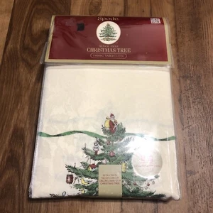 Spode Christmas Tree Fabric Tablecloth 60" x 144" For Oblong & Oval Tables - Picture 1 of 7
