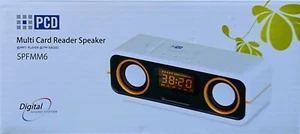 Haut-parleur lecteur multi cartes PCD lecteur MP3 radio FM | SPFMM6 | Blanc | 💎NEUF💎 - Photo 1/5