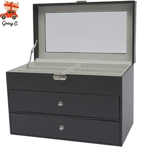Caja de almacenamiento de gafas de sol de 18 ranuras 3 capas estuche organizador de exhibición de gafas - Imagen 1 de 11