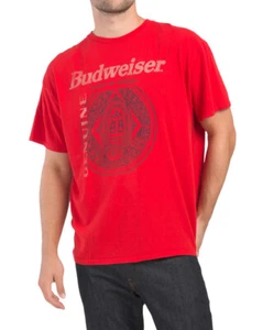 Budweiser Original Bier Grafik T-Shirt Herren Größe Large Neu - Bild 1 von 2
