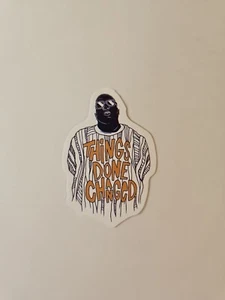 Notorious B.I.G Sticker / Animated Decal Of Legendary Rap Artist Biggie Smalls - Foto 1 di 5