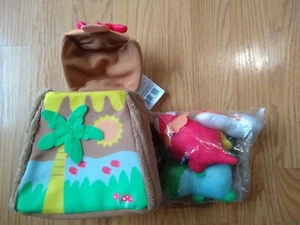 Carter's Dinosaurs Volcano Plush Toys Interactive Rattles Infant Boy Girl NEW - Picture 1 of 5
