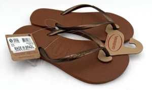 Havaianas ALPARGATAS Women's NEW Sandal Brown Multiple Sizes - Picture 1 of 6