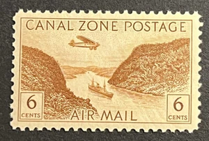 Travelstamps: Canal Zone Stamps Scott #C8, 6 Cent Airmail Issue Mint MNH OG - Picture 1 of 5